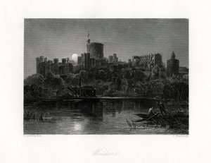 Windsor Castle, Berkshire, 19e eeuw door J. Horsburgh