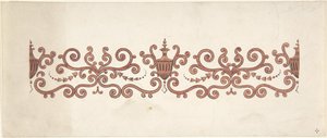 Ontwerp voor Paneeldecoratie, 1828-1840 door J Hulme