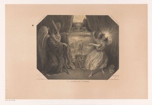 Allegorische voorstelling over de tijd door J. J. Hoffmeister