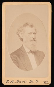 Portret van Edwin Hamilton Davis 1811-1888, voor 1888 door J Kraft