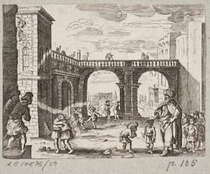 Illustratie bij Adam Olearius, “Persianischer Rosenthal von einem Sinnreichen Poeten Schich Saadi […]”, Schleswig 1660 door J. Muller