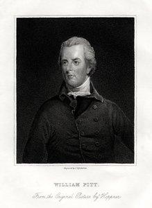 William Pitt de Jongere, Britse staatsman, 19e eeuw door J. Posselwhite