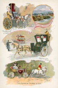 Hansom van 1837 en Hansom van vandaag door J. R. Sinclair
