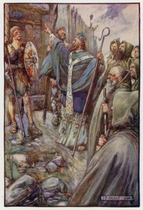 St. Columba maakte het teken van het Kruis, en de grote poorten gingen wijd open door J. R. Skelton