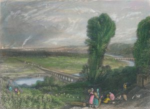 Bruggen van St. Cloud en Sevres, ca. 1835 door J Radclyffe