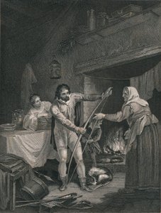 Alfred in het huisje van de herder