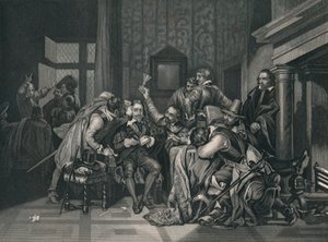 Karel de Eerste in de Wachtkamer, 1649, midden 19e eeuw