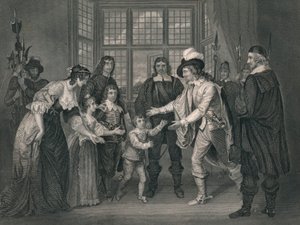 Het Interview van Karel I met Zijn Kinderen, 1649, vroeg-midden 19e eeuw door J. Rogers