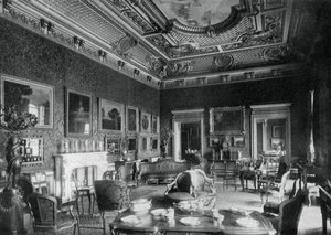 De salon, Montagu House, 1908