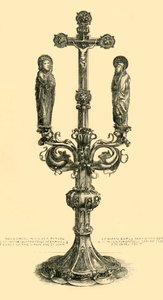 Vertakte altaarkruis, 14e-15e eeuw, 1881