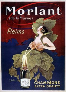 Poster voor Champagne Morlant, door J. Stall, 20e eeuw door J. Stall