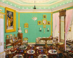 Verzamelaarskast in het Schloss Ballenstedt, Saksen-Anhalt door J. Willing