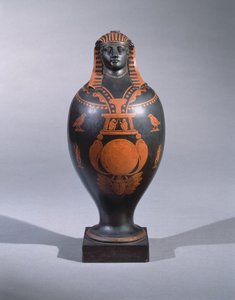 Canopische pot, uit Staffordshire, c.1773 (encaustisch aardewerk)