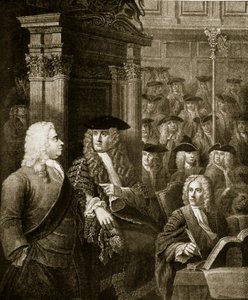 Het Lagerhuis in de administratie van Walpole, illustratie uit 