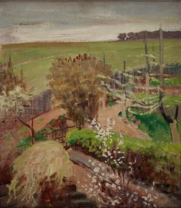 Lentelandschap van het platteland