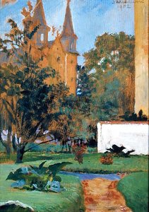 De tuin van de Karmelietenkerk, Krakau