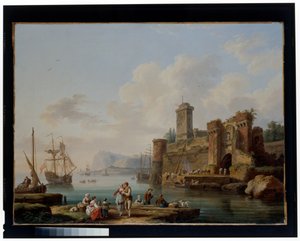 Een havenscène