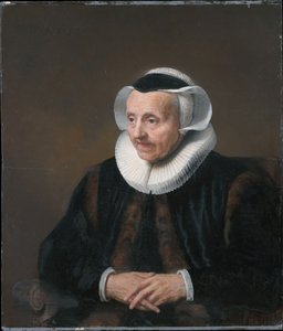 Portret van een oude vrouw