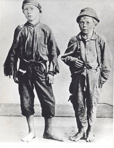 Straatkinderen van New York City, ca. 1900 door Jacob August Riis