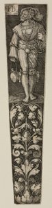 Dolkschede met een Landsknecht door Jacob Binck