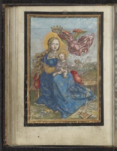 Maria met Kind door een engel gekroond