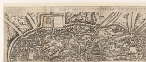 Plattegrond van Rome ten tijde van keizer Augustus door Jacob Bos