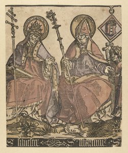 De heiligen Silvester en Martinus door Jacob Cornelisz van Oostsanen