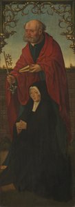 Sint Pieter en een Donor, Sint Thomas omgekeerd, 1520-1525 door Jacob Cornelisz. van Oostsanen