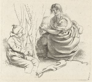 Melkende vrouw