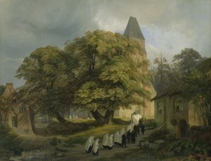 Elstorf Kerkhof, nabij Hamburg, 1837