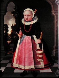 Portret van een Klein Meisje met een Pop en een Mand door Jacob Gerritsz Cuyp