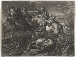 Janitsaren in gevecht door Jacob Gole