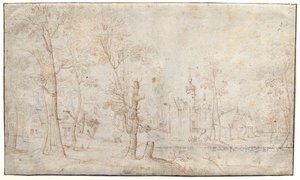 Omgracht kasteel en dorp
