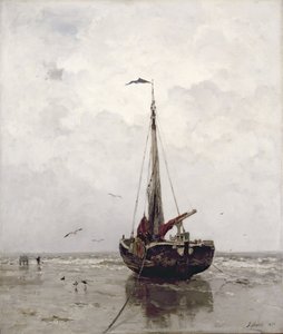 De vissersboot door Jacob Henricus or Hendricus Maris
