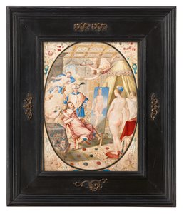 Apelles schildert Campaspe, de minnares van Alexander de Grote