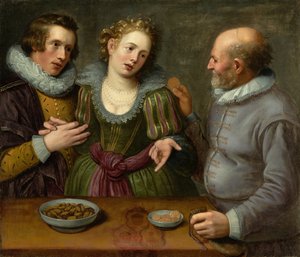 Een allegorie van ongelijke liefde, circa 1620s