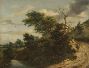 Zandpad in de duinen door Jacob van Ruisdael