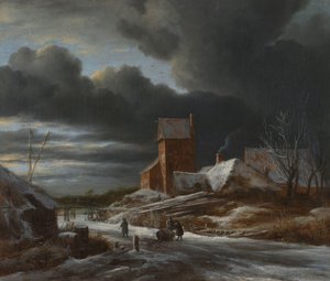 Winterlandschap door Jacob van Ruisdael