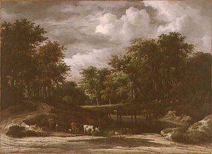 Een Boslandschap door Jacob van Ruisdael