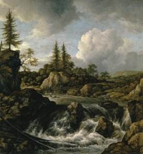 Landschap met waterval