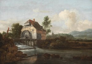Landschap met een watermolen, ca. 1680