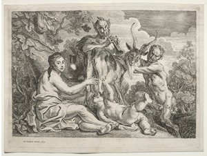 Jupiter gevoed door de geit Almathea, 1652 door Jacob Jordaens