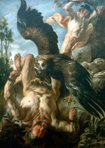 Prometheus Geboeid, ca. 1640 door Jacob Jordaens