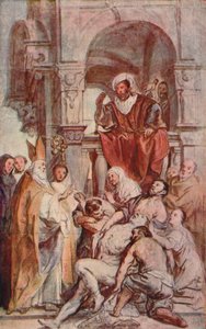 Sint Martinus geneest een bezeten man, c 17e eeuw, 1903 door Jacob Jordaens
