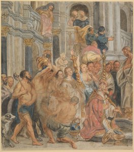 De heilige Paulus in Lystra door Jacob Jordaens