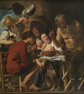 Satyr en boerenfamilie