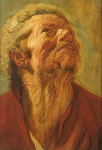 Studie van een hoofd, of hoofd van een apostel