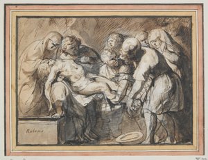 De graflegging door Jacob Jordaens