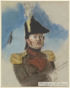 Portret van Bernard, hertog van Saksen-Weimar door Jacob Joseph Eeckhout