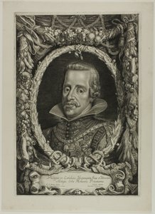 Filips IV, Koning van Spanje, plaat 12 uit Duces Burgundiae (Hertogen van Bourgondië) door Jacob Louys